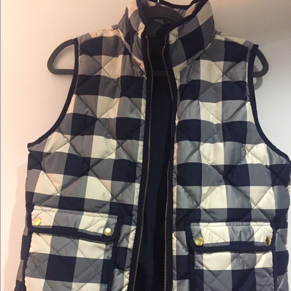 Jcrew vest - blue and off white